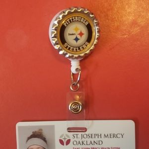 BOGO FREE Steelers Retractable Badge Holder